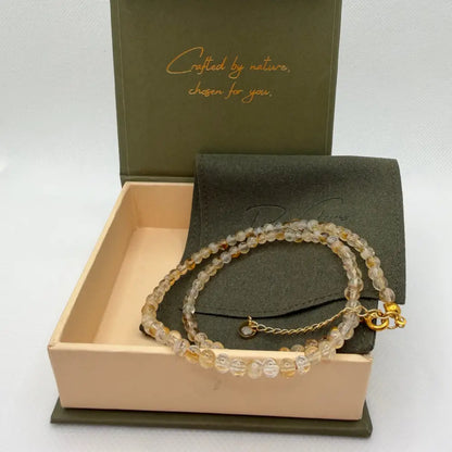 Citrine 4mm Beaded Set