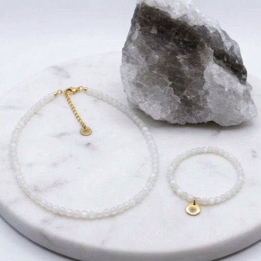 Moonstone 4mm Beaded Set