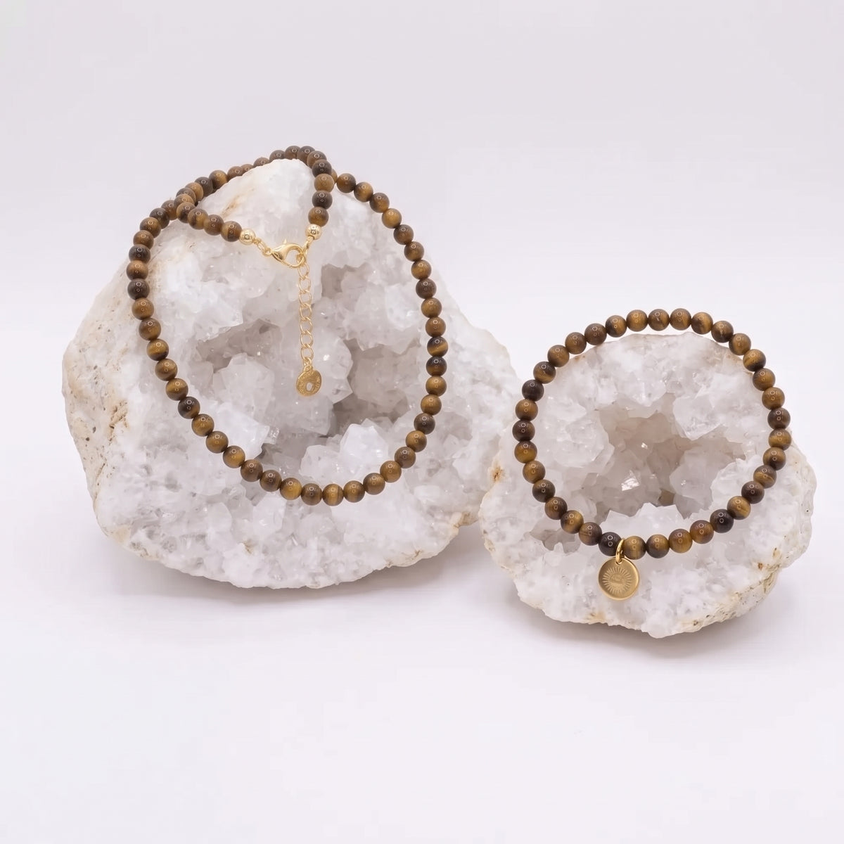 Tiger Eye 4mm Beaded Set