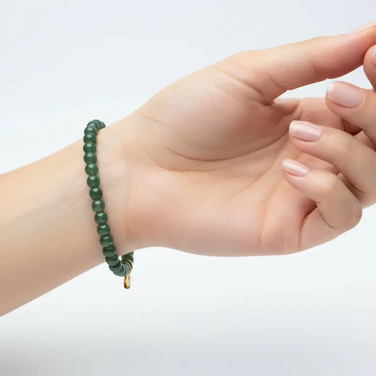 Nephrite Jade 4mm Beaded Set