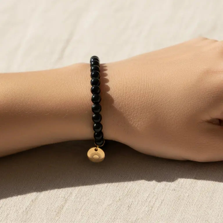 Obsidian 4mm Beaded Set