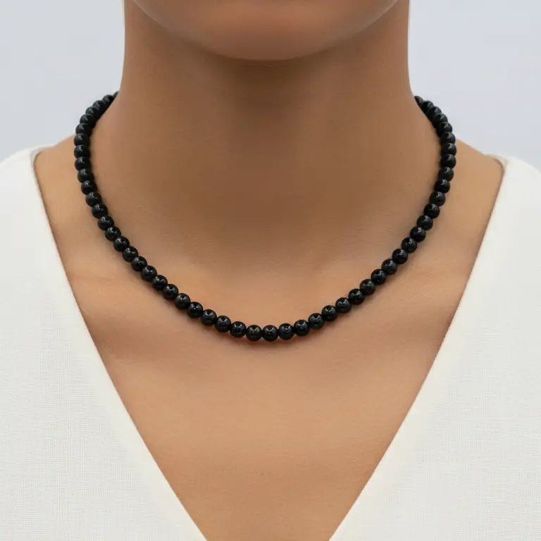 Obsidian 4mm Beaded Set