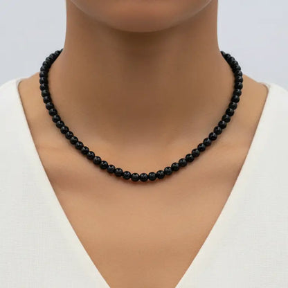 Obsidian 4mm Beaded Set