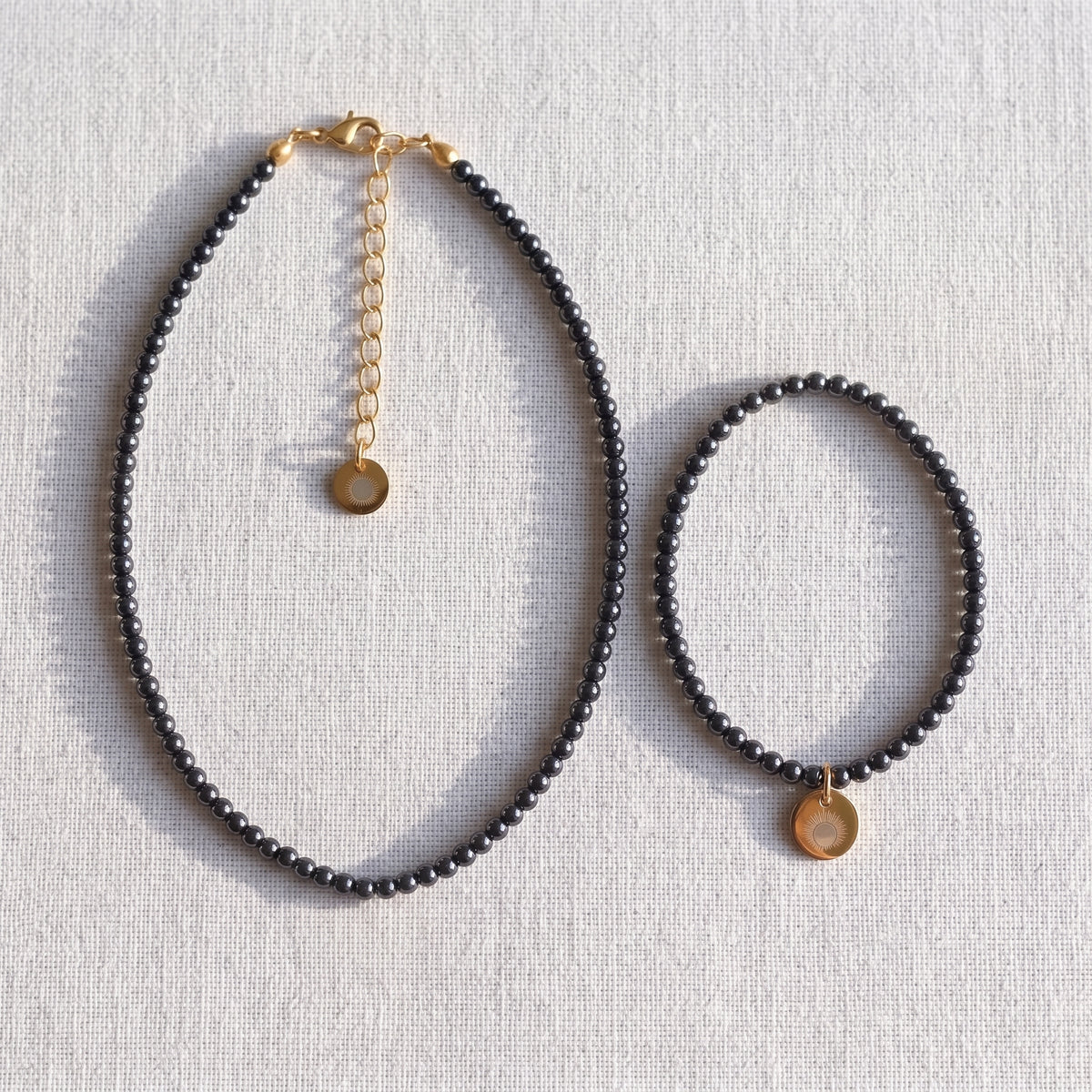 Hematite 4mm Beaded Set