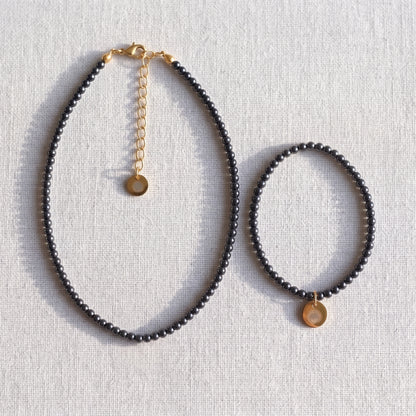 Hematite 4mm Beaded Set