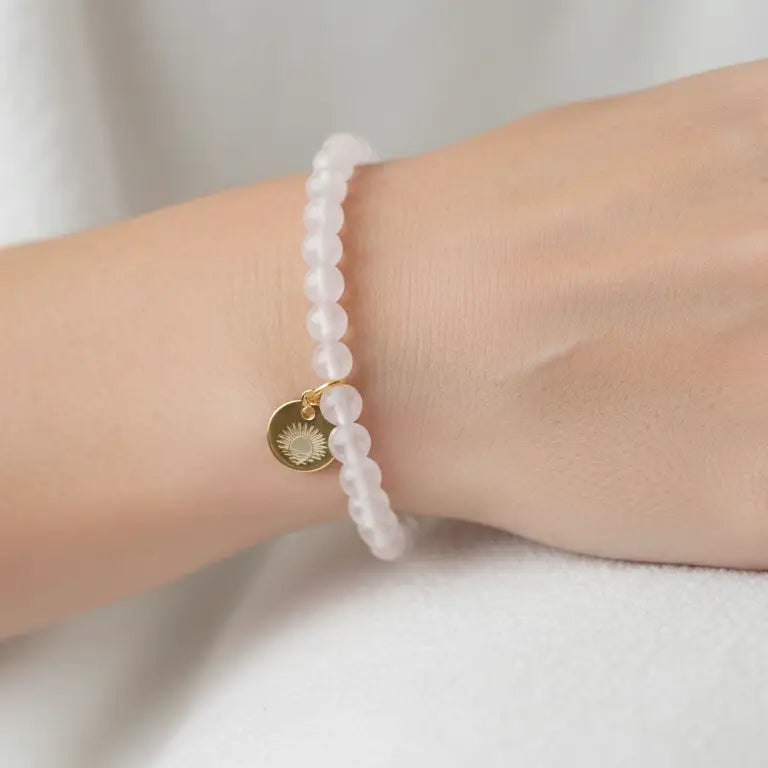 Rose Quartz 4mm Beaded Set