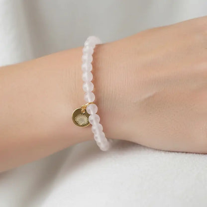 Rose Quartz 4mm Beaded Set