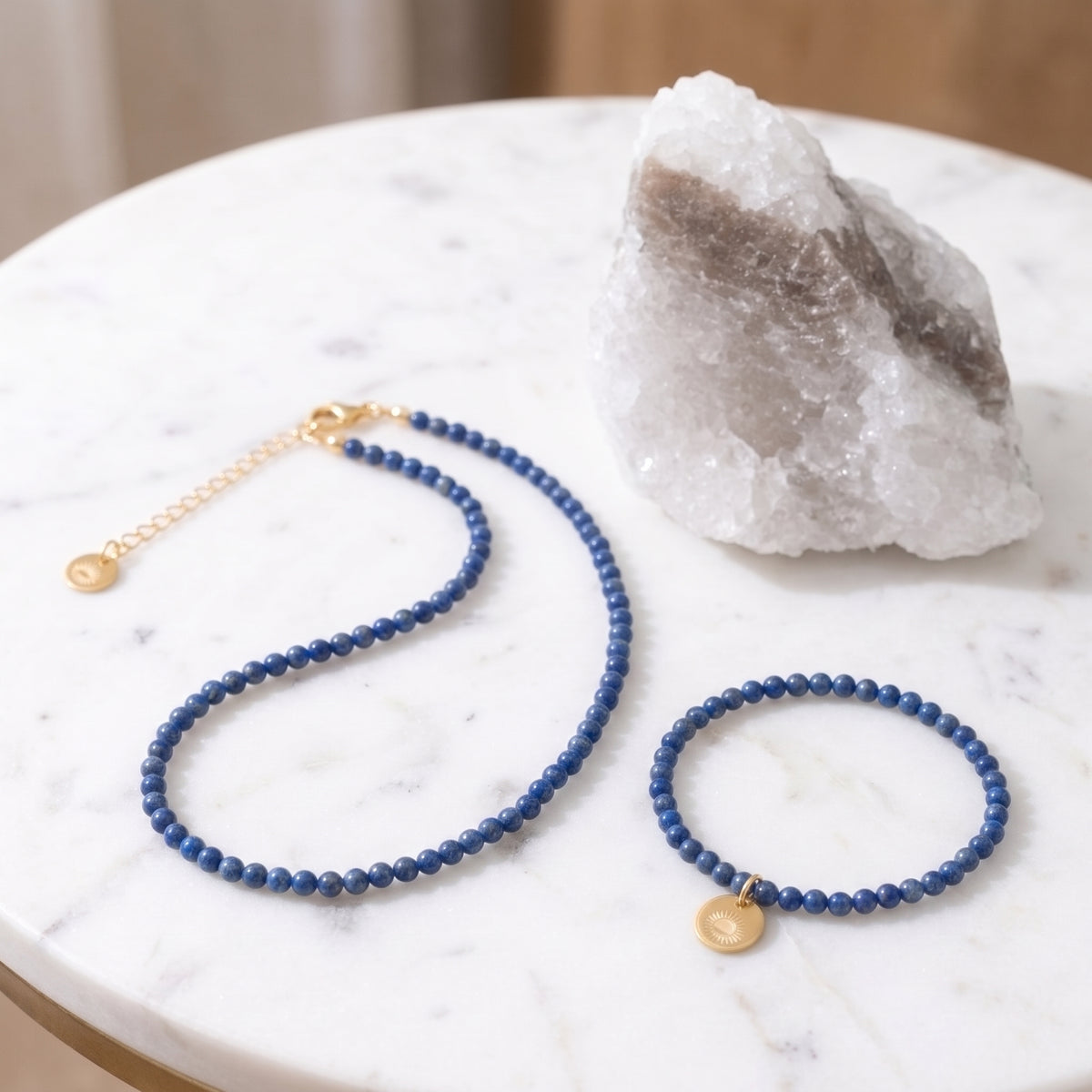 Lapis Lazuli 4mm Beaded Set